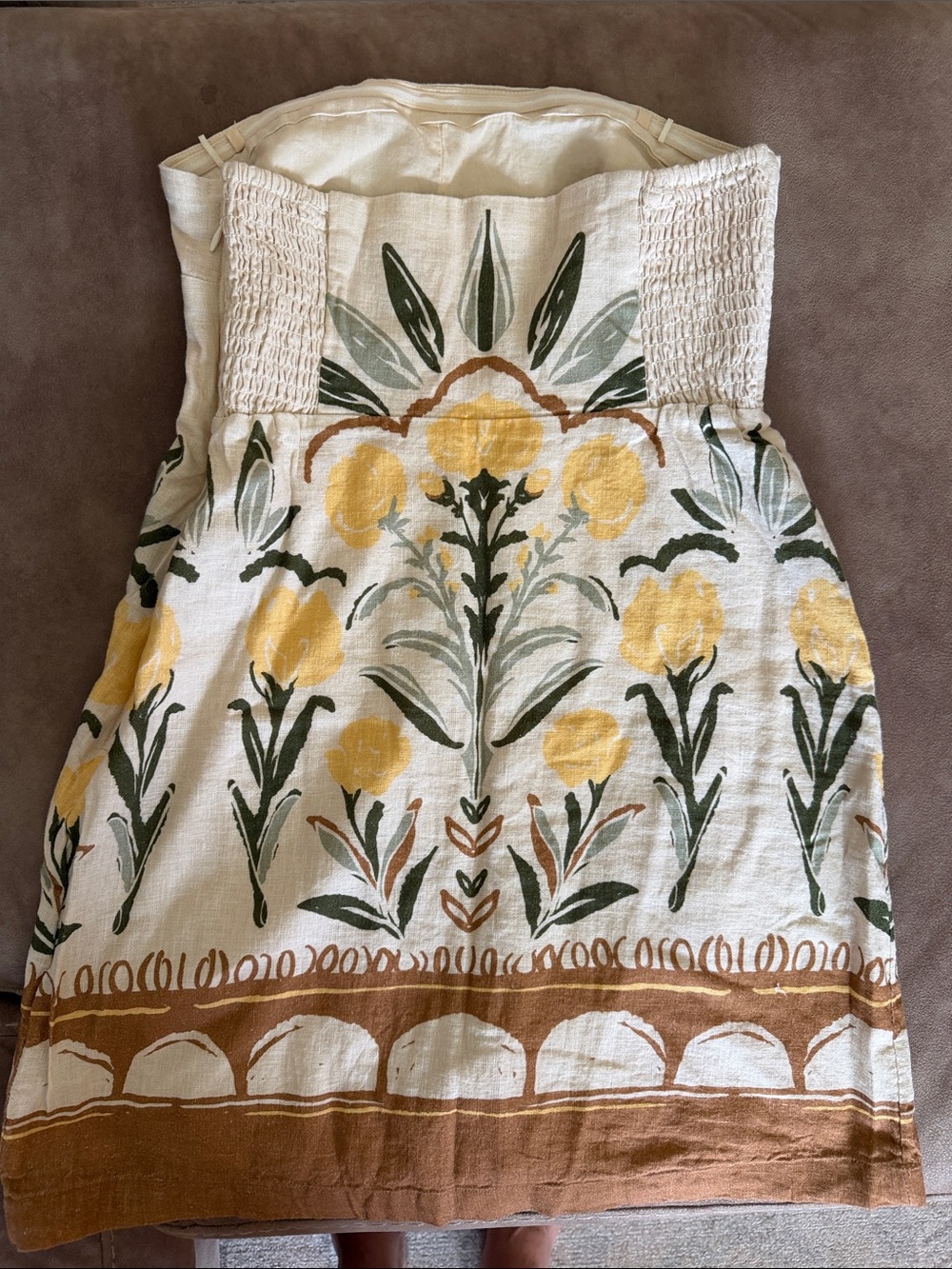 Abercrombie & Fitch Strapless Linen Mini Dress - Picture 5 of 5